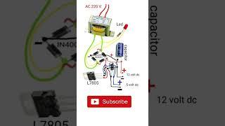 #electric AC to DC convert 5 volt and 12 volt rectifier