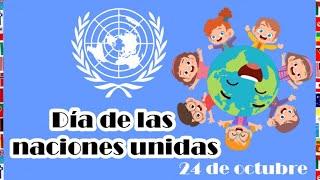 Día de las Naciones Unidas para niños | La ONU para niños 24 de octubre