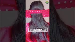 Fabric Hair bun Maker || Hairbun holder || Quick hairstyle || easy and simple hairstyle 