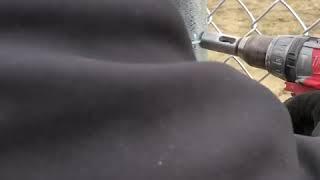 Installing a chain link fence with EZ ties