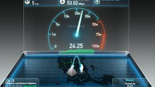 PLDT Fiber Biz Plan Internet Speed Test both Upload and Download