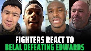 Fighters REACT to Belal Muhammad BEATING Leon Edwards at UFC 304