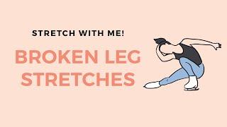 Best Stretches for Broken Leg Spin || Stretching for Skaters | Coach Michelle Hong