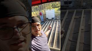 We Built a Shed Frame, Then Moved It! DIY Homestead Shed Build | Upstate NY #backyardshed #homestead