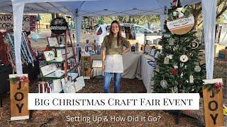 Big Christmas Craft Fair | Setting Up at the Event | How Did It Go?