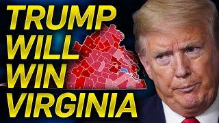 TRUMP TAKES THE LEAD IN VIRGINIA (2024 Election Map Projection)