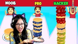 NOOB vs PRO vs HACKER | Pancake Run | Kori