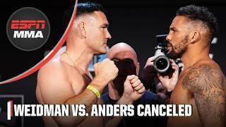 Chris Weidman vs. Eryk Anders called off due to medical issue for Anders | UFC 309