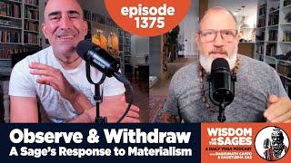 1375: Observe & Withdraw - A Sage's Response to Materialism