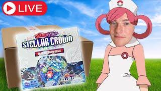 Opening a FULL CASE of Stellar Crown Pokemon Cards WITH NURSE JOY!