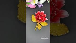 Весна - это цветение и пробуждение природы. #цветы #брошка #брошьручнойработы #вышивка #брошьцветок