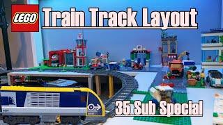 LEGO Train Track Layout 35 Subscriber Special (Showcase) | Just Bricks
