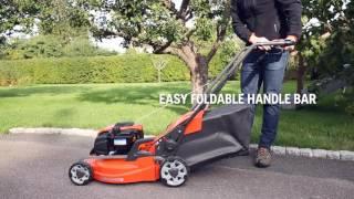 Getting started with a Husqvarna petrol lawn mower