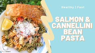 This Salmon Cannellini Pasta recipe is so good!