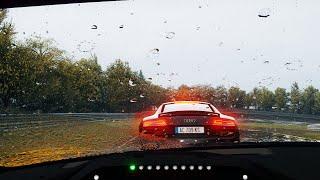 PORSCHE 911 GT3 R on the NÜRBURGRING during TOURISTENFAHRTEN! [WET - RAIN FX] | Assetto Corsa