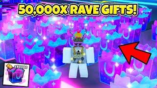 I Opened 50,000x Rave Gifts & Got.. (Pet Simulator 99)