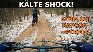 Eiskalte Quälerei auf dem eMTB: Trails? Dafür waren wir zu fertig!