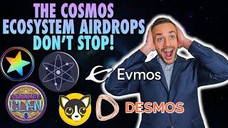 Cosmos Airdrops For ATOM Stakers Are INSANE! Free Tokens!