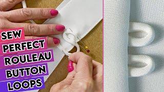 Make perfect rouleau loops - this easy tutorial shows you 2 ways...