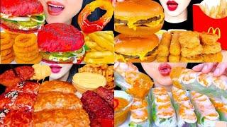 FastFood Mukbang Compilation | Junk food Eating asmr 