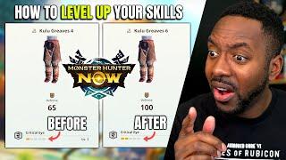 Monster Hunter Now • How To Upgrade Your Weapon & Armor Skills! MORE DAMAGE!