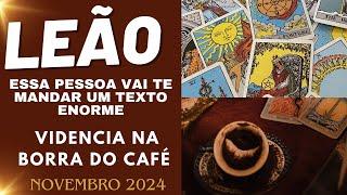 LEÃO ESSA PESSOA VAI TE MANDAR UM TEXTO ENORME/NOVEMBRO 2024