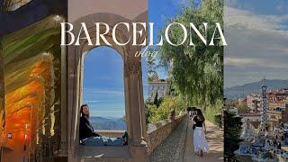 barcelona vlog | montserrat, paella, sagrada familia, park güell, wine, places to visit in spain