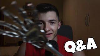 ASMR Q&A with intense WHISPERING sounds 