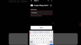 Crypto slang. part 2 | YouTube verify code #Blum #blumairdrop #blumwithraw #cryptolocker