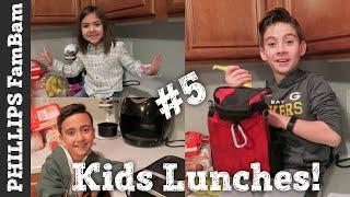 KIDS SCHOOL LUNCH IDEAS #5 | KIDS MAKE THEIR OWN SCHOOL LUNCHES | PHILLIPS FamBam Vlogs