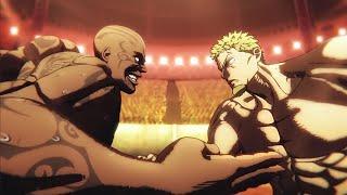 Takeshi Wakatsuki vs Muteba Gizenga DUBBED!!- The Wild Tiger vs The Genocider in Kengan Ashura HD! 