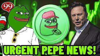 URGENT PEPE NEWS!!! (ELON DID IT AGAIN) PEPE COIN PRICE PREDICTION | PEPE COIN NEWS!