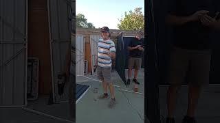 Davis, Mom, Dad, aunt Debby & uncle Greg work together to put up a shed 10-23