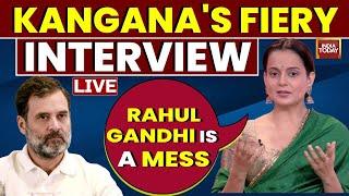 Kangana Ranaut Exclusive Interview LIVE: Kangana's Big Attack On Rahul Gandhi | India Today LIVE