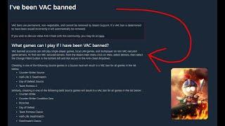 You CAN PLAY CS2 with VAC BANNED account... sort of