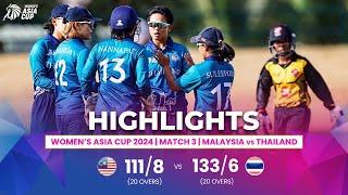 Malaysia (W) vs Thailand (W) | ACC Women's Asia Cup | Match 3 | Highlights