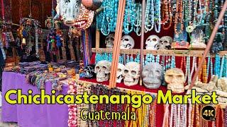 4K CHICHICASTENANGO Market Tour | 4K Walking Tour of CHICHICASTENANGO Central Market in Guatemala