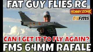 FMS RAFALE 64MM GET IT FLYING AGAIN? by FGFRC #aviation #aircraft #rc