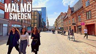 Malmö Sweden  - Spring 2022 -  Walking Tour | City Center - relaxing ambient city sounds (▶ 23min)