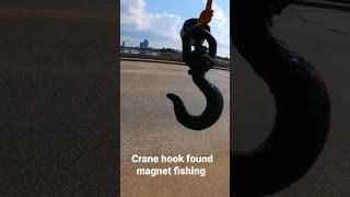 massive crane hook #found #magnetfishing #magnetfishingbestfinds #treasure #tools @ferrousfishing