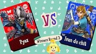 Bell Games 8 - Winners Round 3 - Pyax (Wolf) vs Ivan du chit (Link) - SSBU