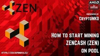 How to start mining ZENCASH ZEN on pool