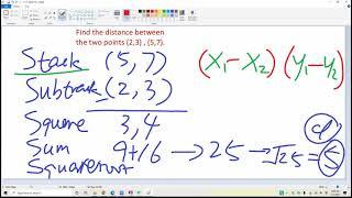 SSSSS Method to find the distance of two points