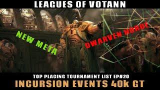 INCURSION EVENTS 40k SINGLES GT Leagues of Votann Competitive List Analysis EP20