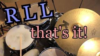 Essential Stickings for Drum set | R L L | Drum Lesson and Application