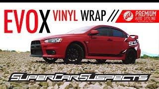 THE SUPERCAR SUSPECTS EVO X! (VINYL WRAP REVEAL)