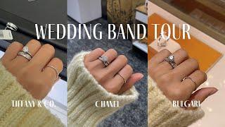 Vlog. Wedding Band Tour | Unboxing | luxury brand wedding rings | Tiffany & Co, Chanel, Bulgari