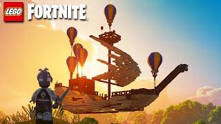 Building a FLYING Pirate Ship in LEGO Fortnite