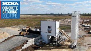 MEKA MB-C60 Concrete Batching Plant in Balashov, Russia