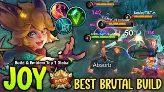 JOY NEW 1 SHOT BUILD & EMBLEM FOR JUNGLER DAMAGE BRUTAL  - BUILD TOP 1 GLOBAL JOY